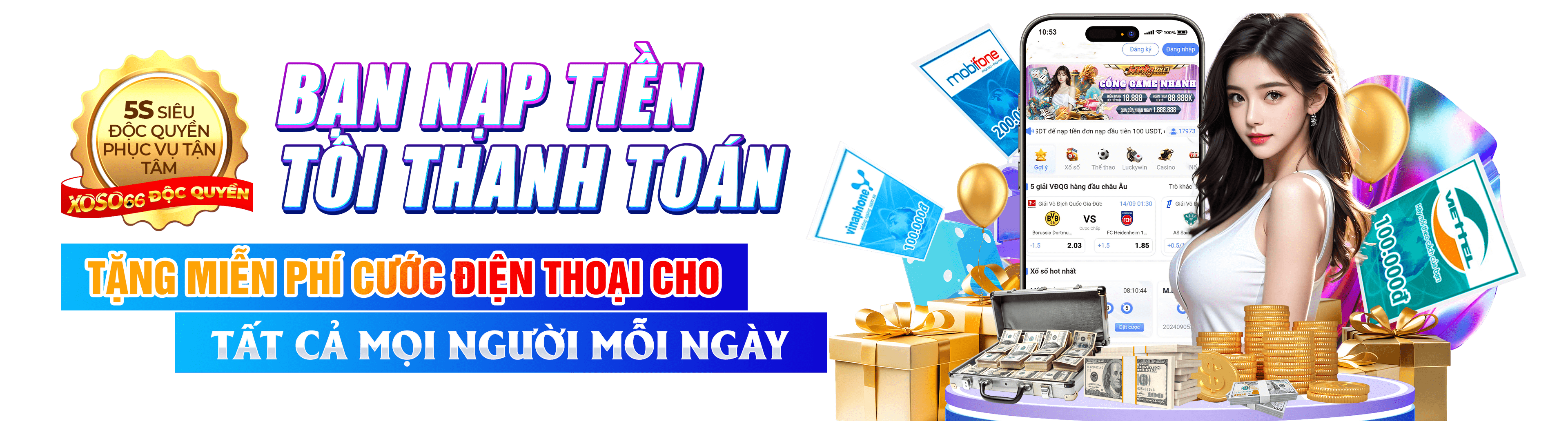 Hình ảnh quảng cáo của betph hiển thị nền tảng và các lợi ích